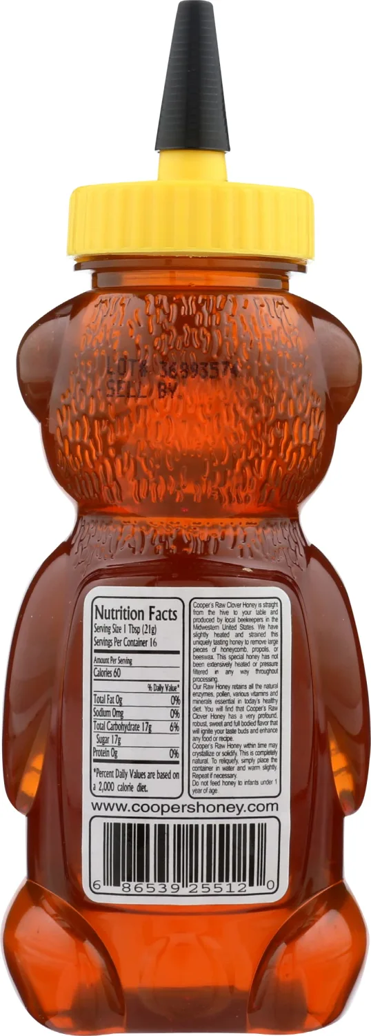 Coopers Honey Pure Honey Bear, 12 Oz
