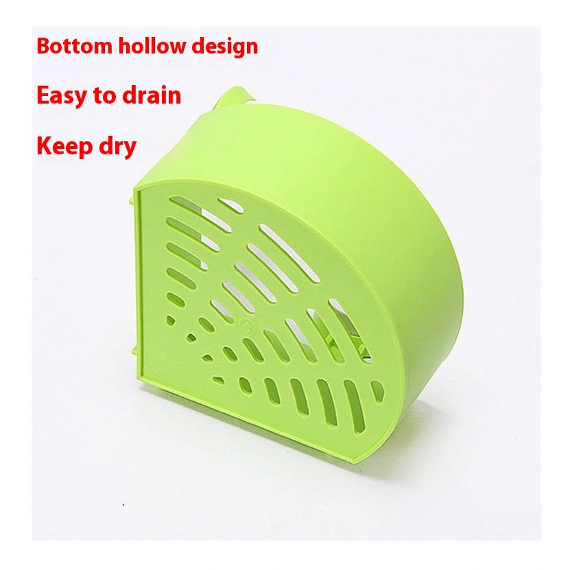 Toilet Kitchen Wall Mounted Punch-free Triangle Chuck Storage Rack