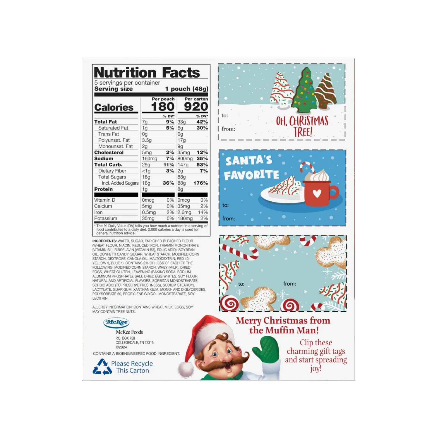Little Debbie Christmas Mini Muffins