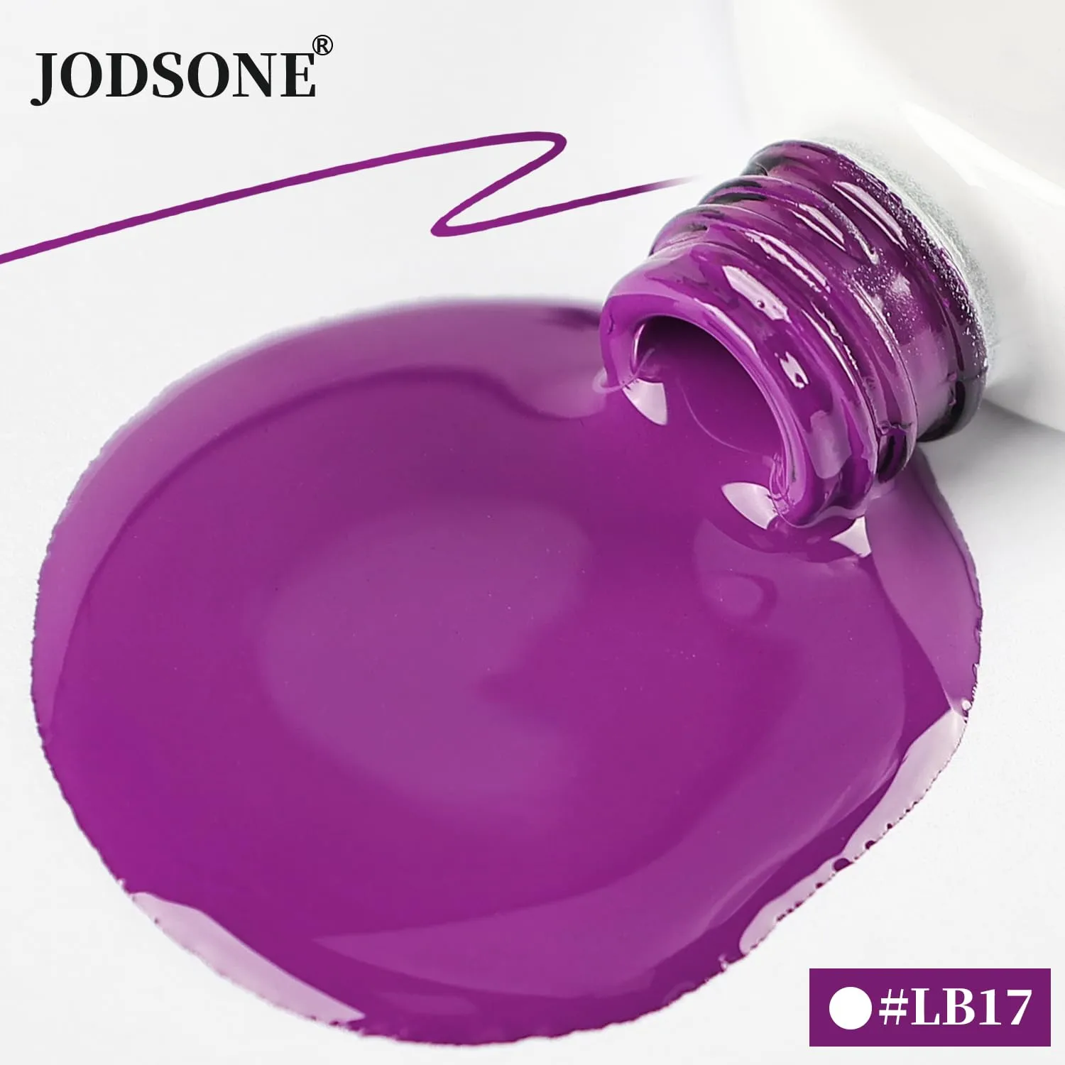 JODSONE 10ml Gel Polish Nail Art Gel Liner Dark Purple Need U V Lamp Cured at Home Salon Design Gift for Girls