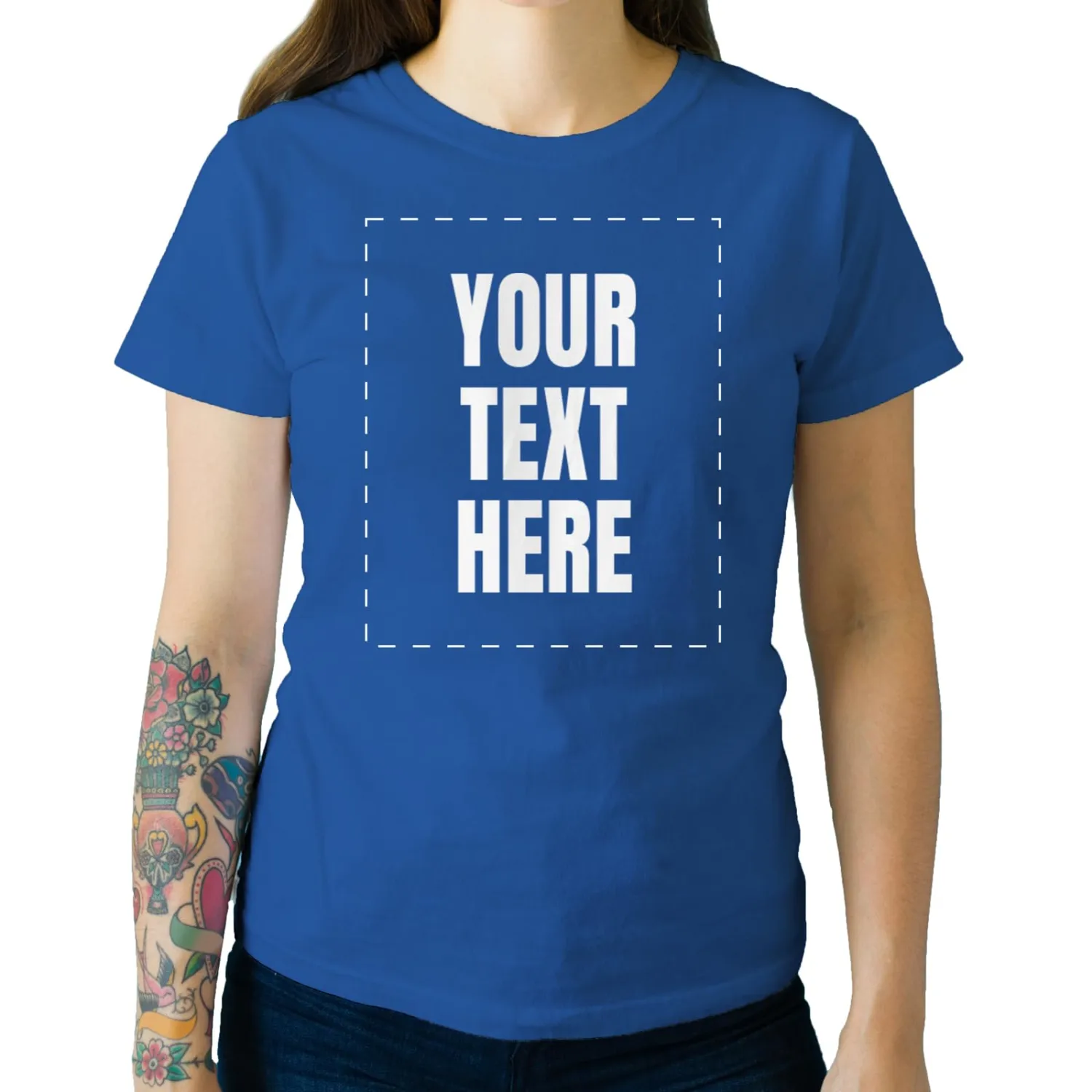 GotPrint Custom Shirt for Men, Women, Add Your Own Text Personalized T Shirts, Customizable Shirt Front/Back Soft Graphic Tee