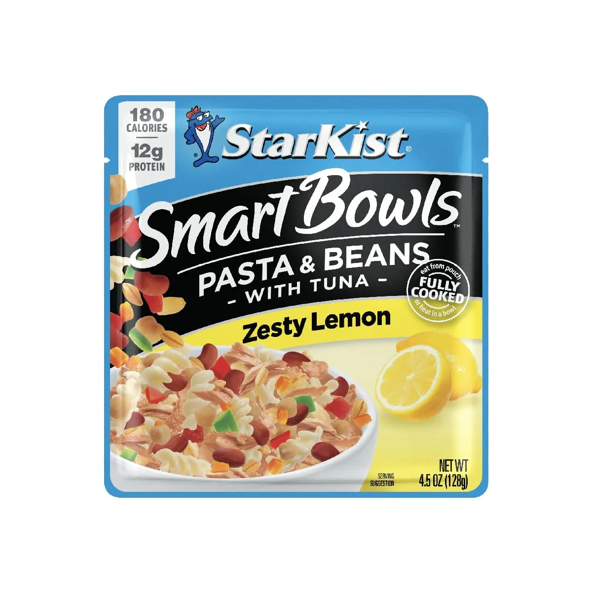 StarKist Smart Bowls Tuna, Pasta and Beans, Zesty Lemon, 4.5 oz Pouch