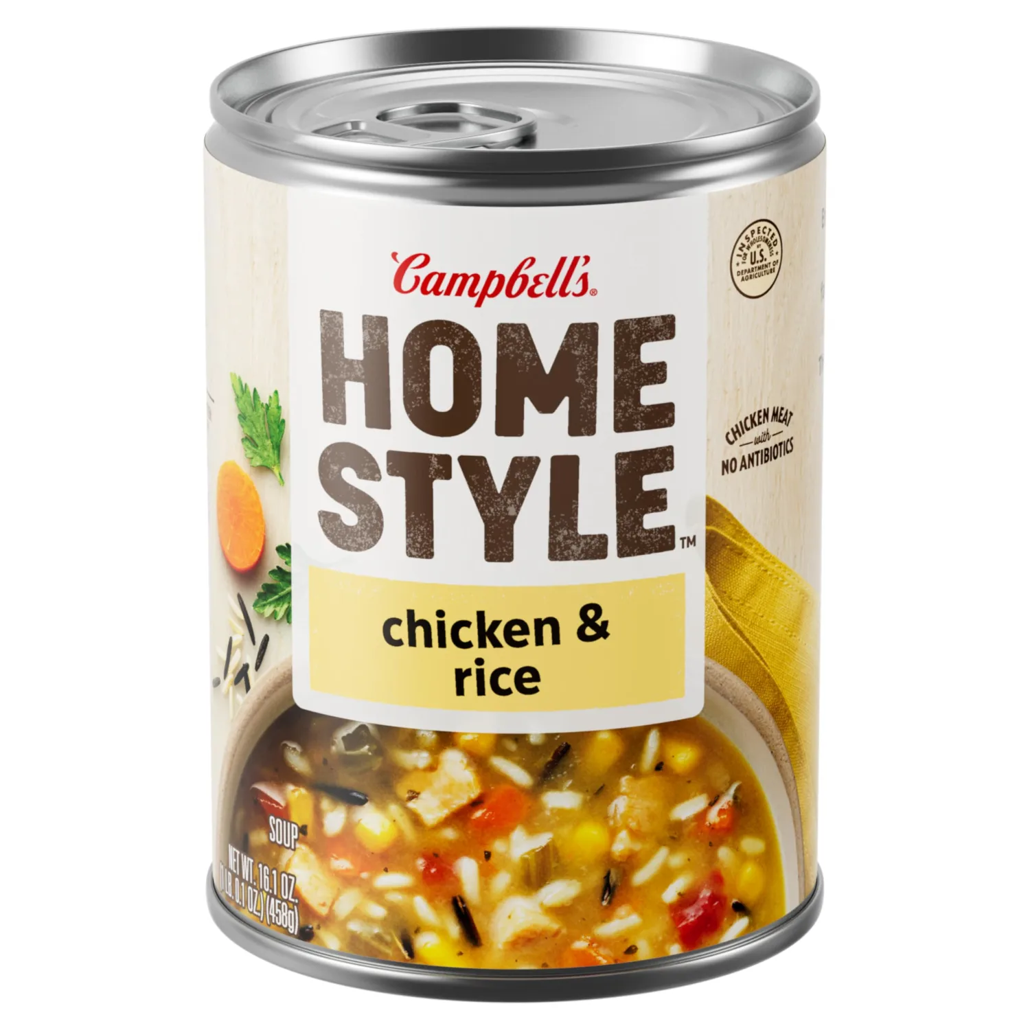Campbell’s Homestyle Chicken and Rice Soup, 16.1 oz Can