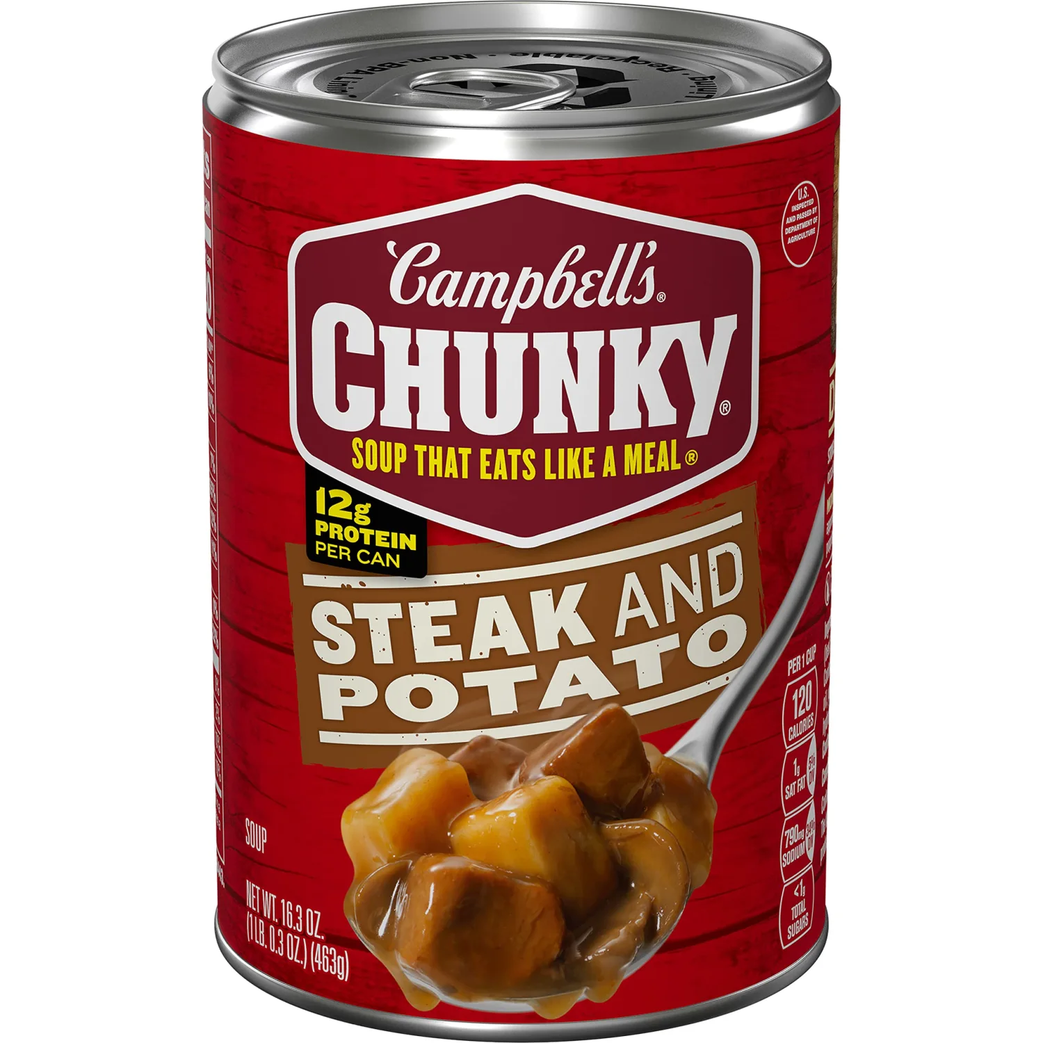 Campbell’s Chunky Soup, Steak and Potato Soup, 16.3 oz Can