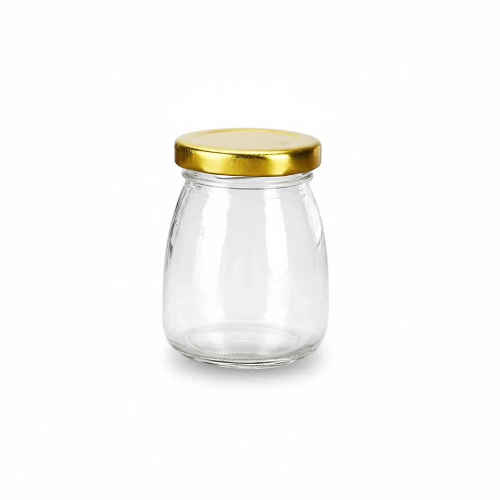 Glass Yogurt Container With Lids,7oz Clear Glass Jars With Airtight Lids,Small Glass Pudding Jars Yogurt Jar,Glass Container For Milk,Jams,Jelly,Mousse,Fvaors,Spice Food Storage Jars Sets 40Pack