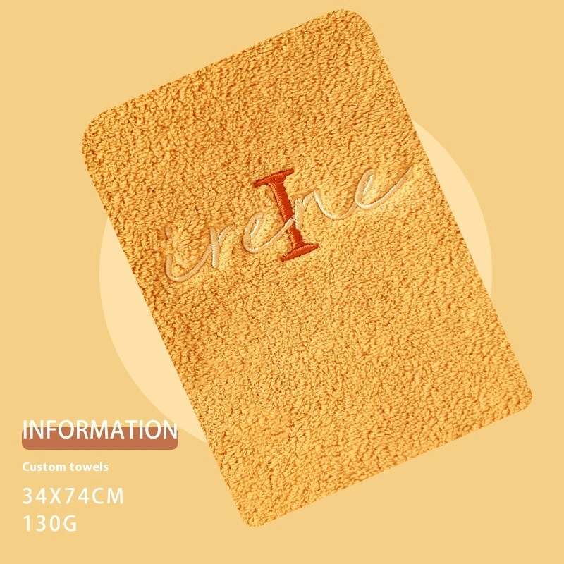 Pure Cotton Soft Towel With Creative Embroidery Name Accompanied By Heartfelt Gift