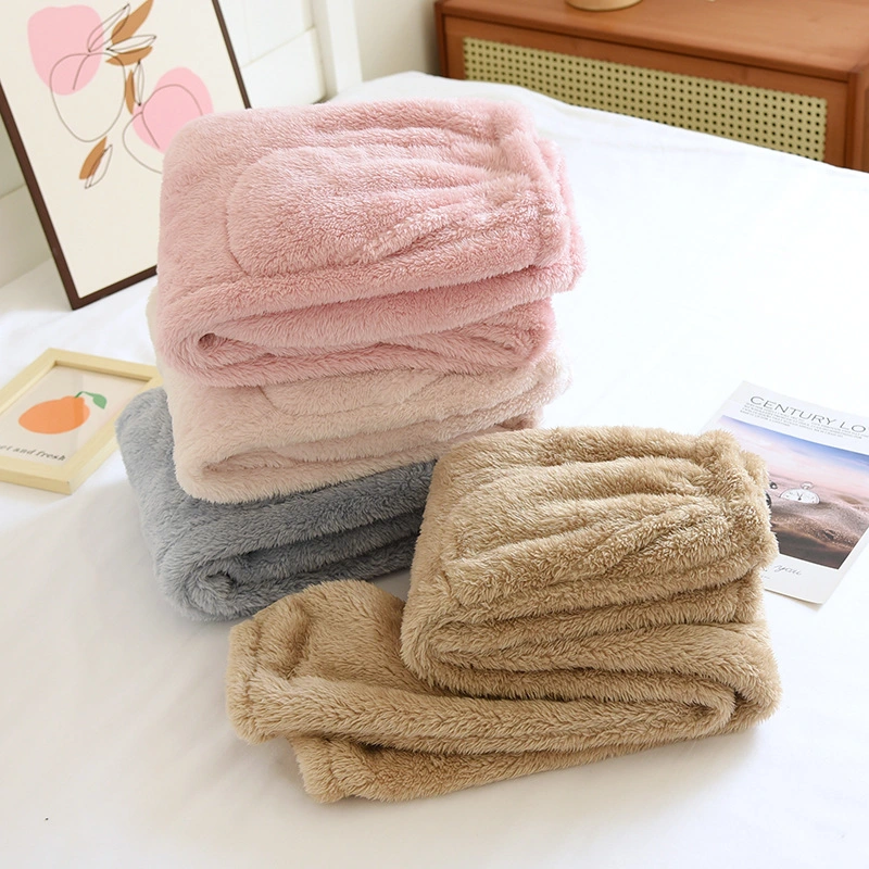 Loose Leg Shaping Thickened Fleece-lined Women's Pajama Pants