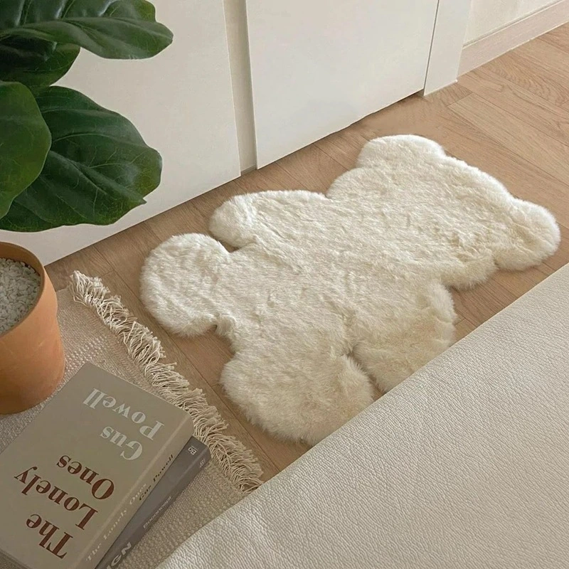 Cute Bear Carpet Plush Bedside Blanket Bedroom Floor Mat