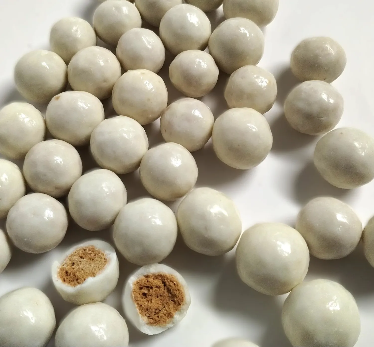 Yogurt Coated Malt Balls - 1 lb of Fresh Gourmet Sweet Creamy Chewy Covered Dipped Malt Balls