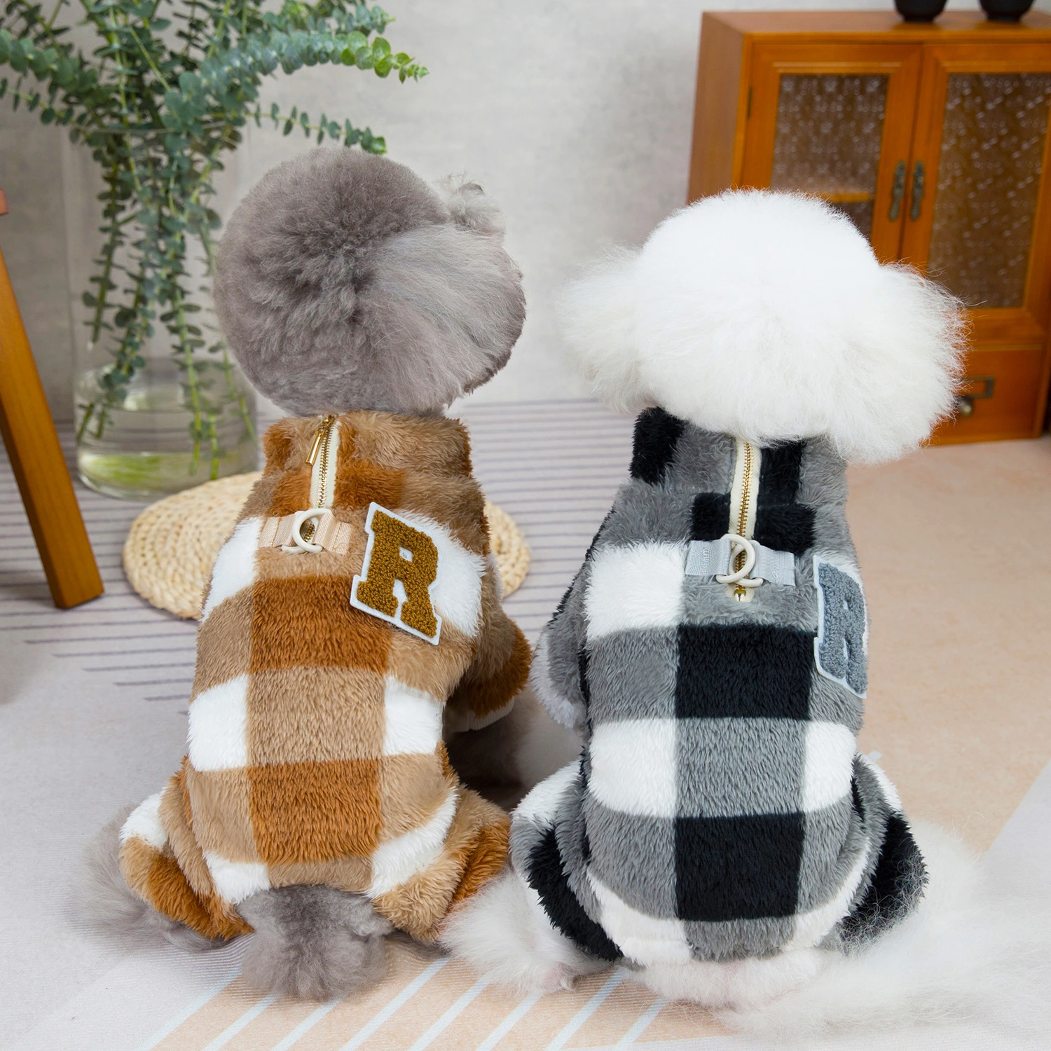 Pet Clothes Autumn And Winter Dog Clothes New Pet Clothing Double-sided Velvet Four-leg Fluffy Jacket