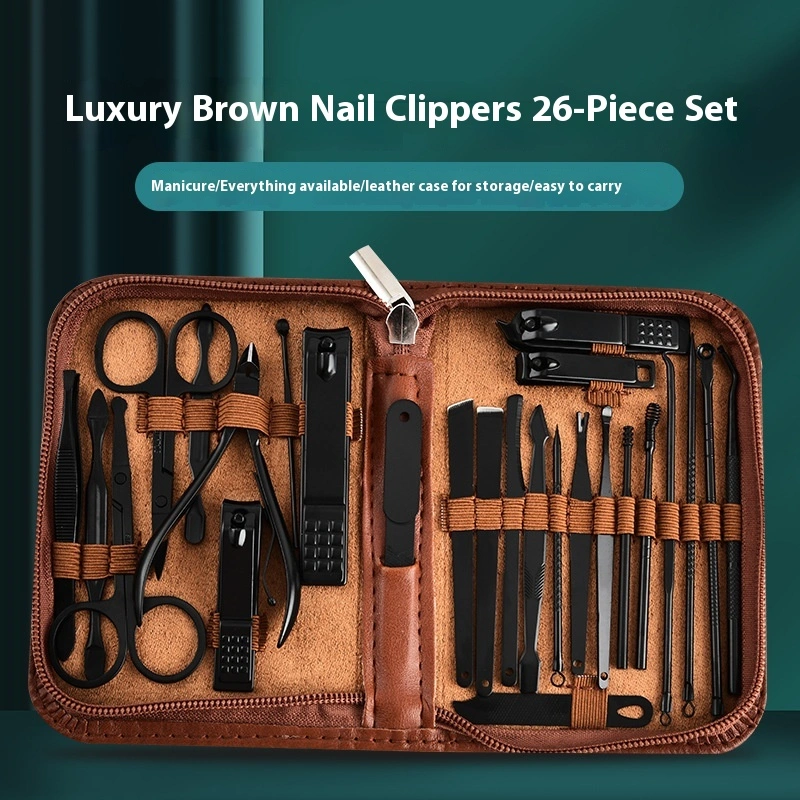 Manicure Household Large Size 26 Pieces Nail Scissor Set