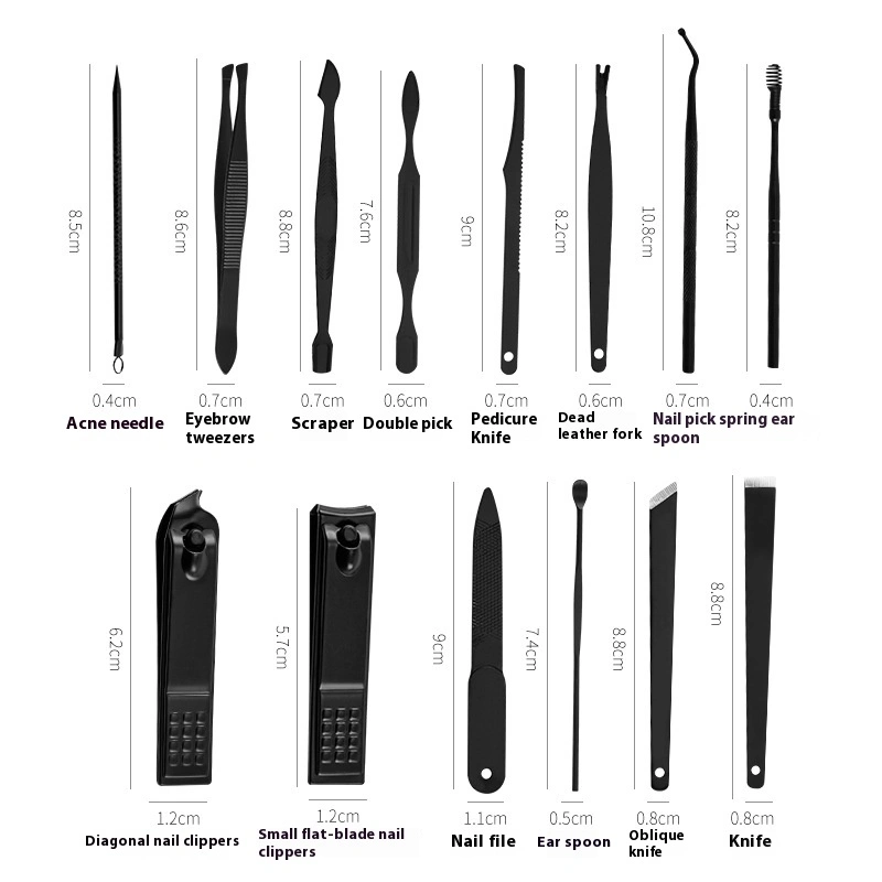 Manicure Household Large Size 26 Pieces Nail Scissor Set