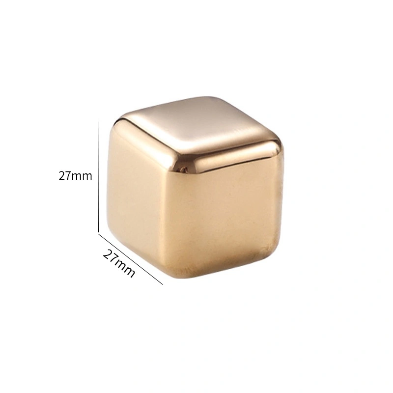 304 Stainless Steel Metal Ice Cube Box Suit Whiskey Whisky Stone