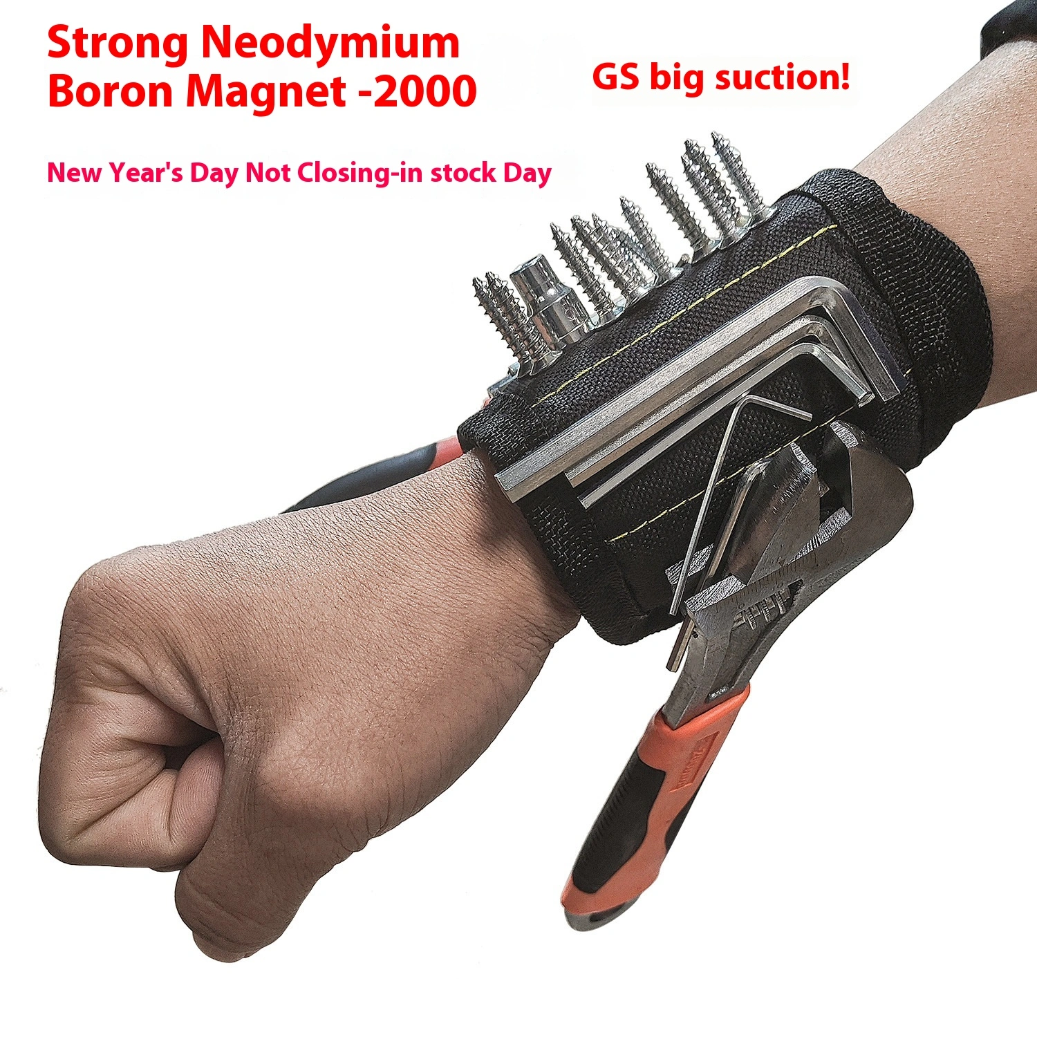 Strong Neodymium Boron Magnet Pick-up Device Adsorption Screw Wristband