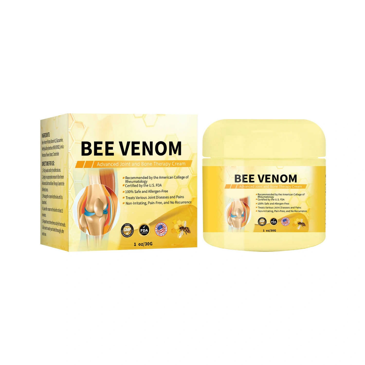 Bee Venom Skin Neck Cream Repair Hand And Foot Skin Moss
