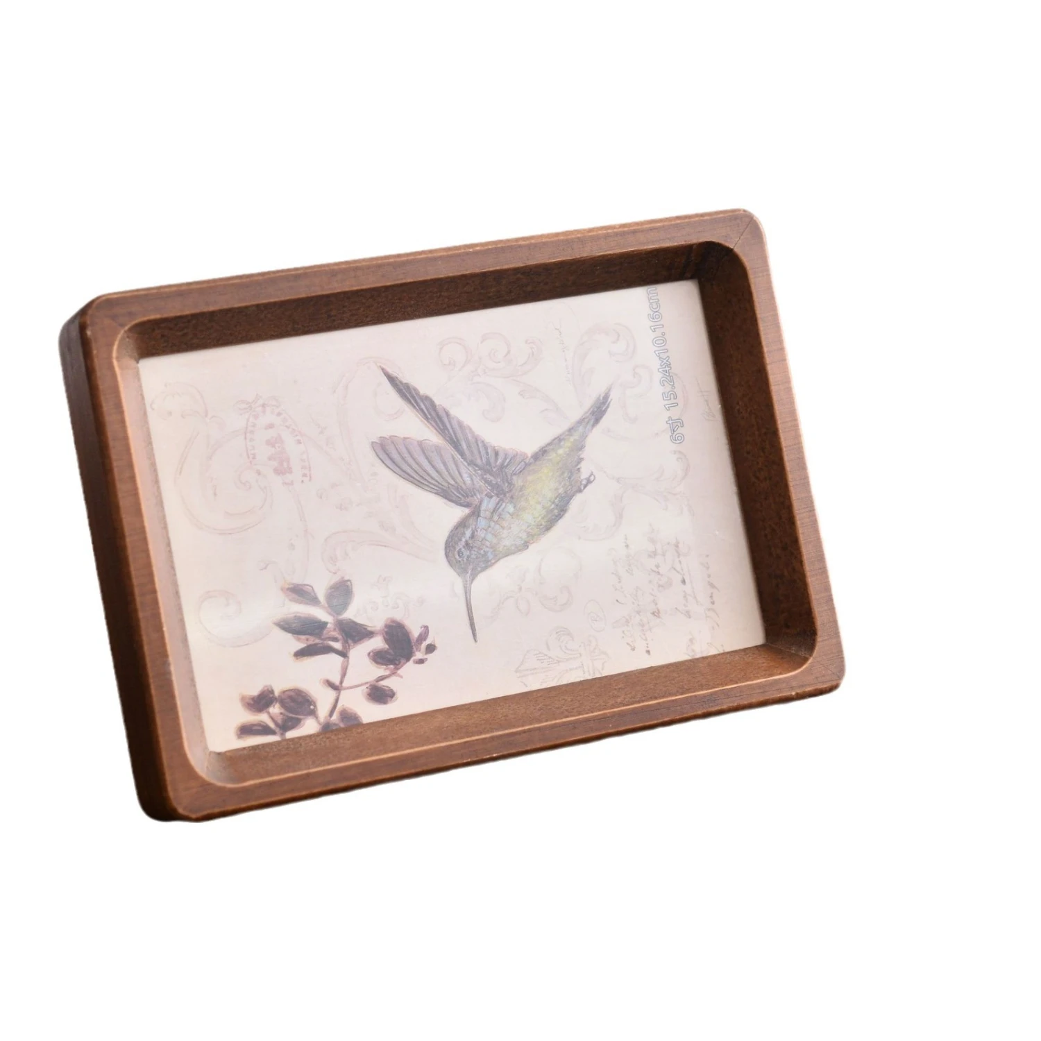 Black Walnut Color Round Picture Frame Household