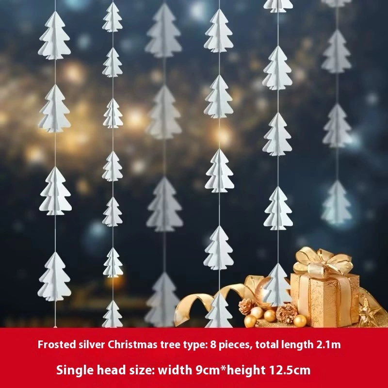 Christmas Atmosphere Snowflake Paper Hanging Charm