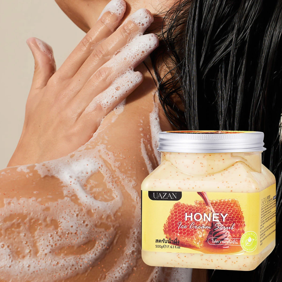 Ice Cream Body Scrub Cream Deep Cleansing Exfoliating Chicken Skin