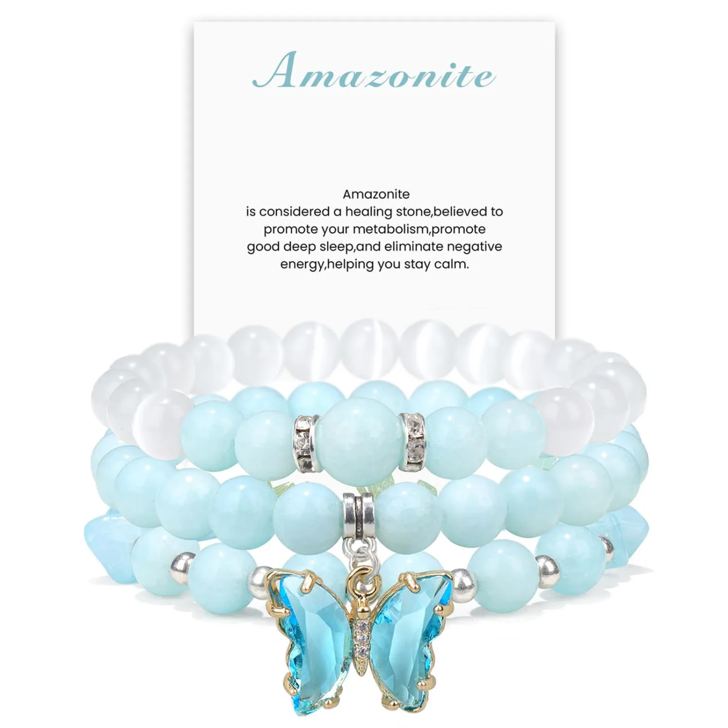 Bohemian Beaded Bracelet Women's Healing Crystal Bracelet