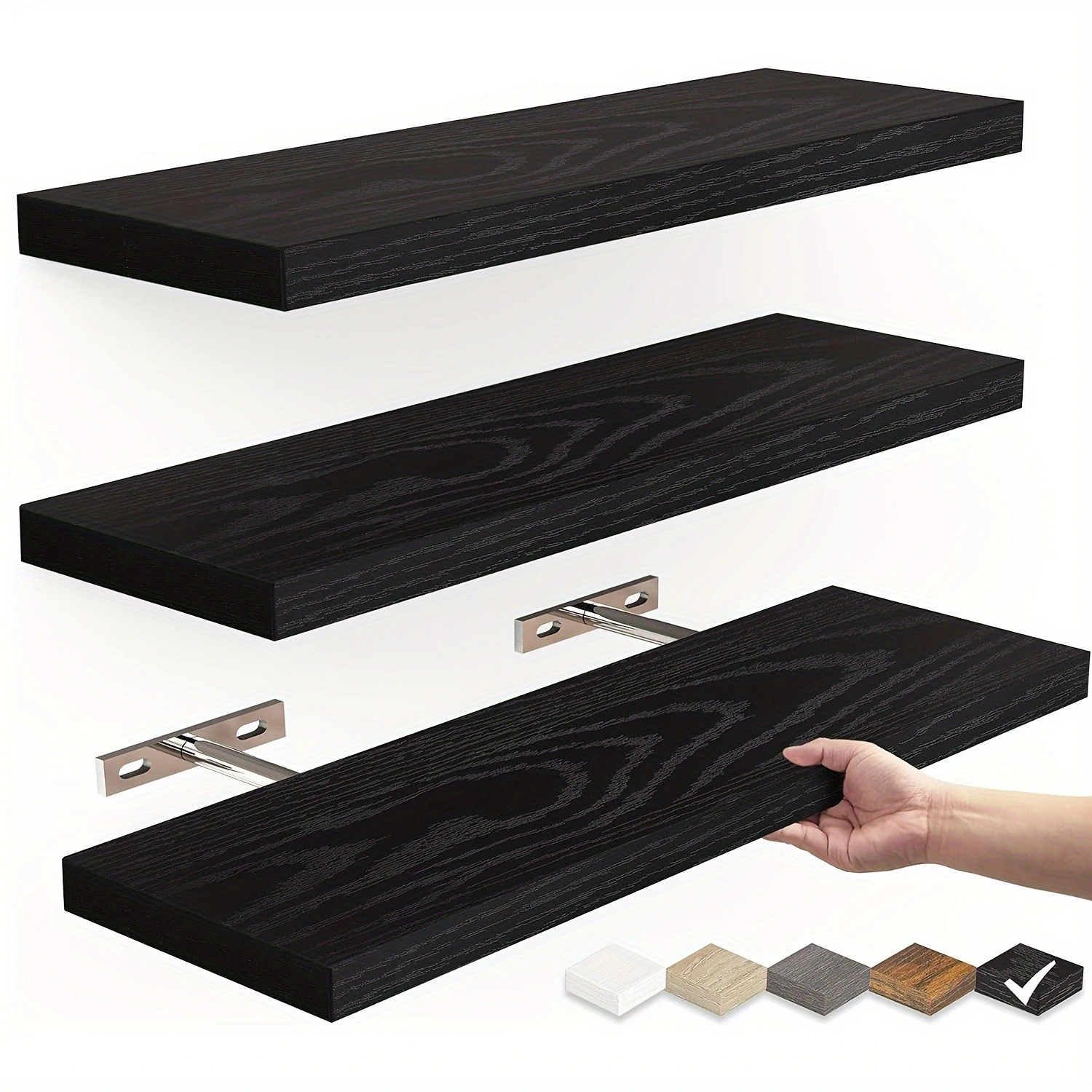 Wall Storage Hanging Solid Wood Shelf