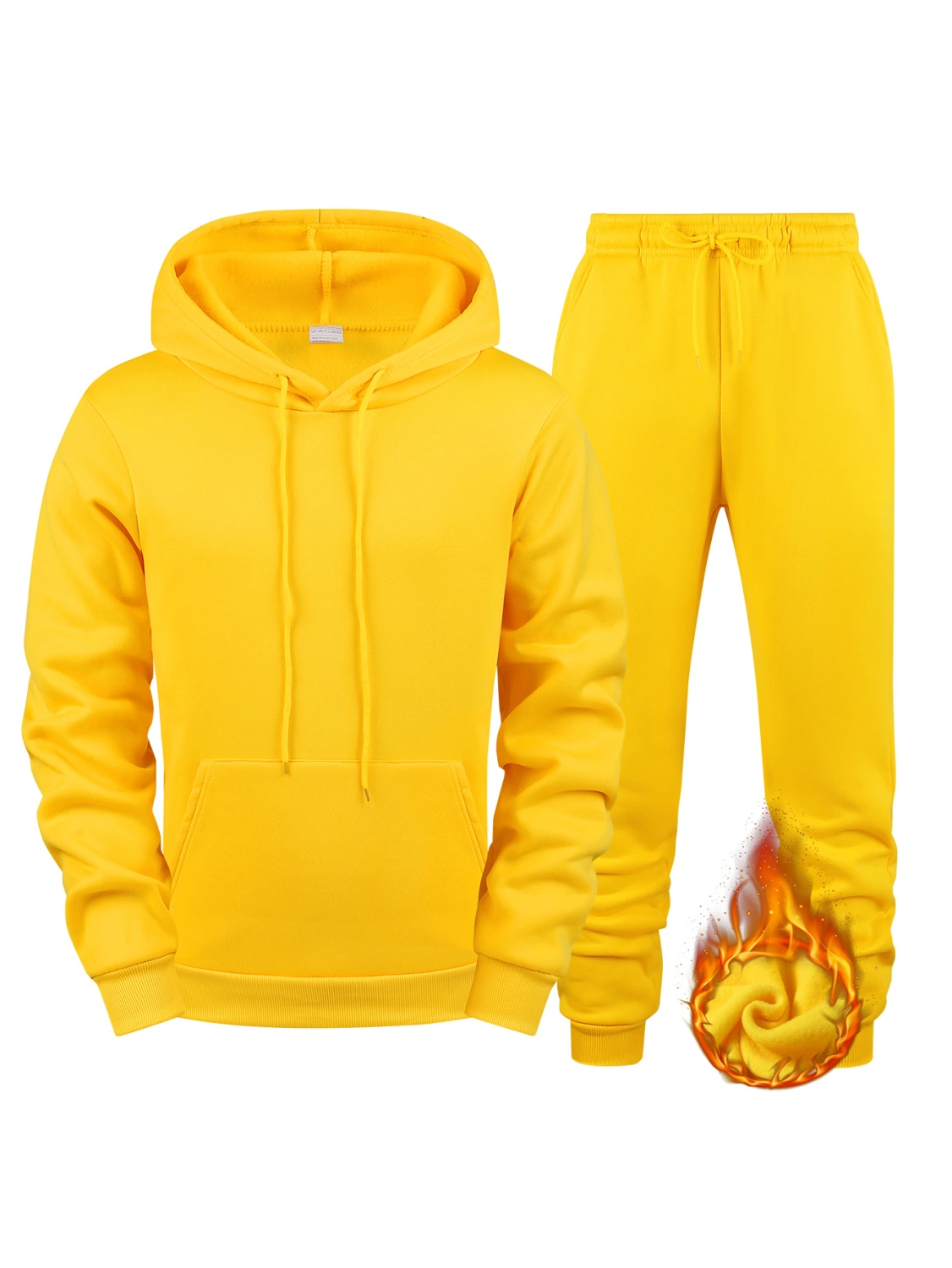 Solid Color Hoodie Sweatpants Suit 10 Color 250g Fabric Plus-sized Size Sports Suit Wholesale