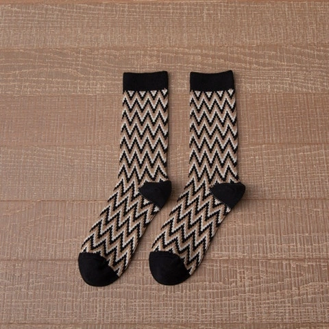 Women's Mid Tube Stockings Autumn And Winter Cotton Japanese-style Retro