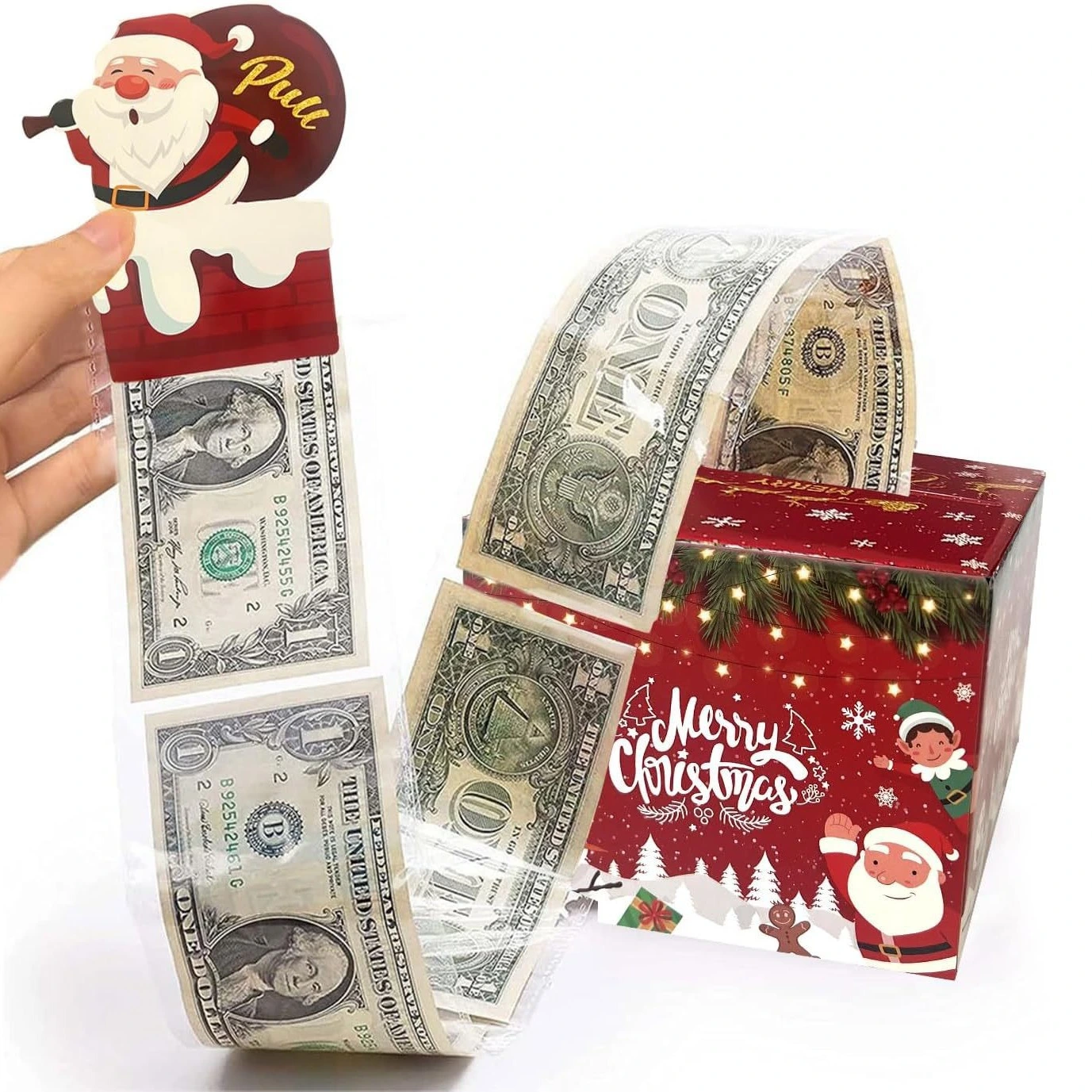 Christmas Party Decoration Gift Red Money Box