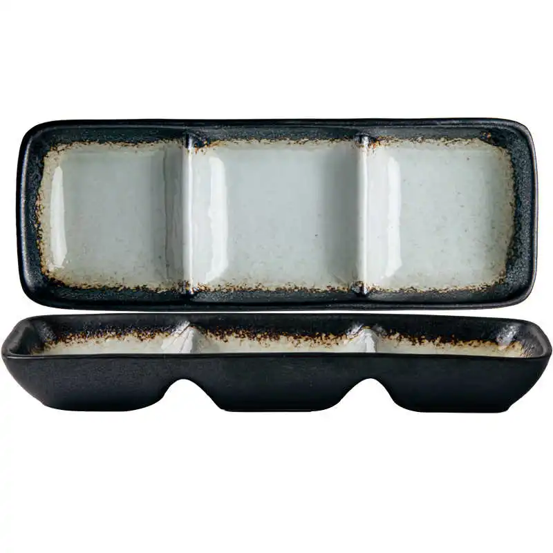 Household Korean Barbecue Ceramic Seasoning Plate