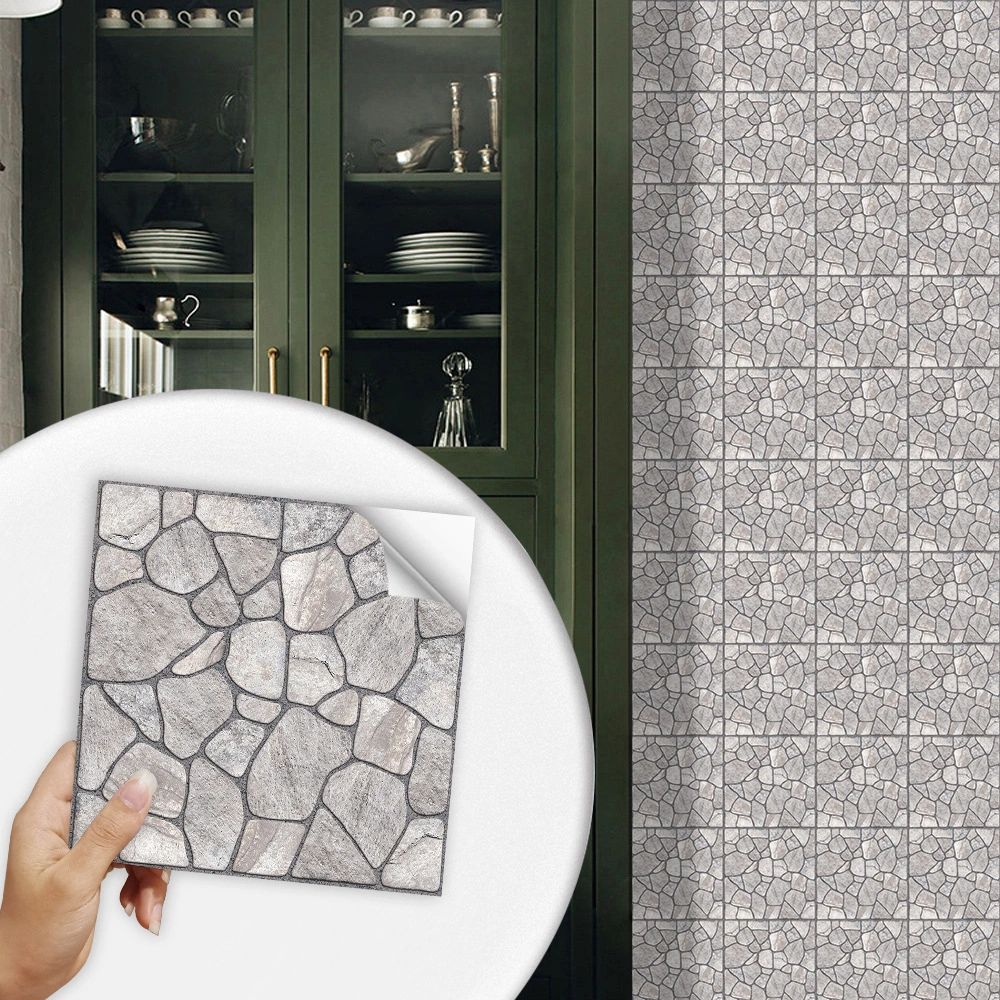 Marble Brick Pattern Frosted Tile Sticker Floor Tile Beautiful Seam