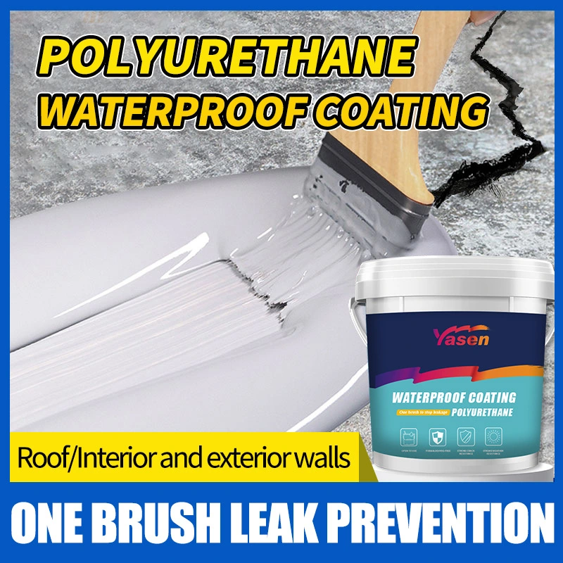 Exterior Wall Roof Leak-repairing Waterproof Coating Water-based Polyurethane Waterproof Material
