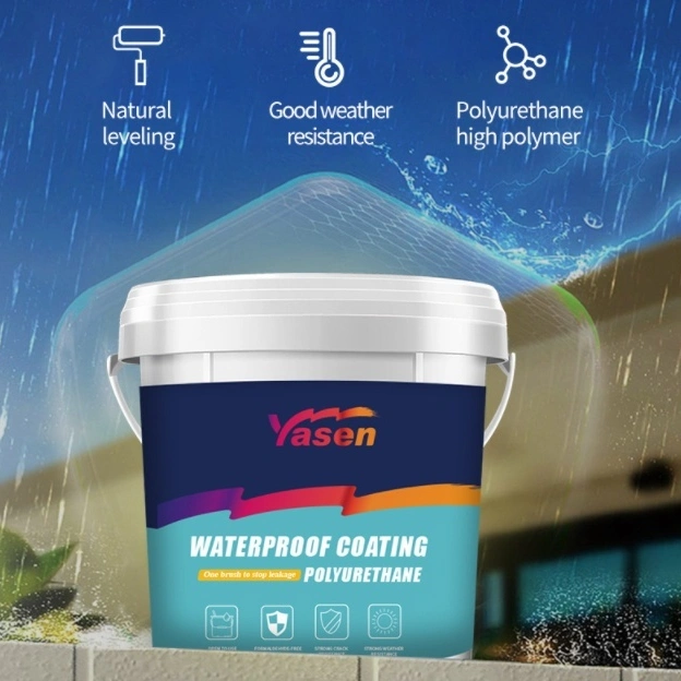 Exterior Wall Roof Leak-repairing Waterproof Coating Water-based Polyurethane Waterproof Material
