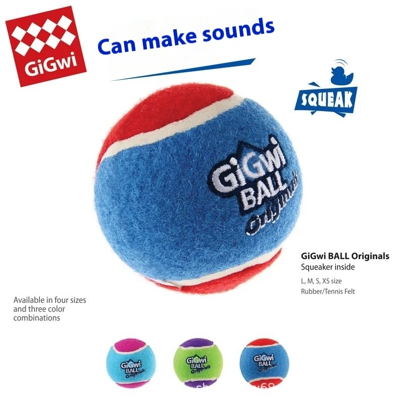 Pet Bite-resistant Molar Training Tennis Three Pieces