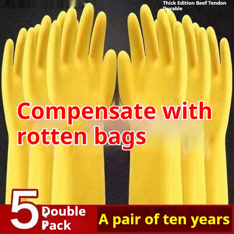 Dishwashing Gloves Thickened Rubber Latex Labor Gloves