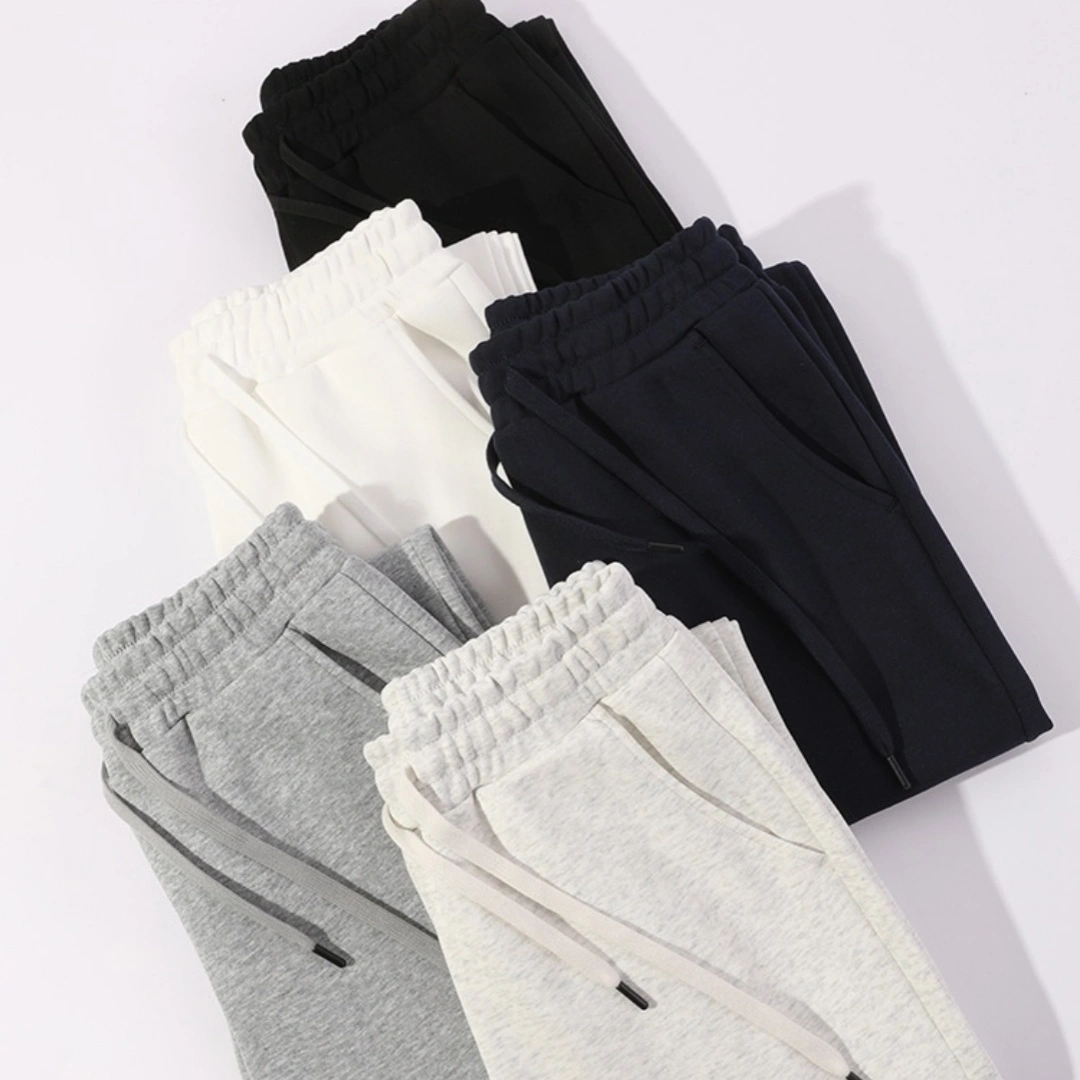 Casual Pants Elastic Waist Heavy Loose Track Pants Men's And Women's Casual Straight-leg