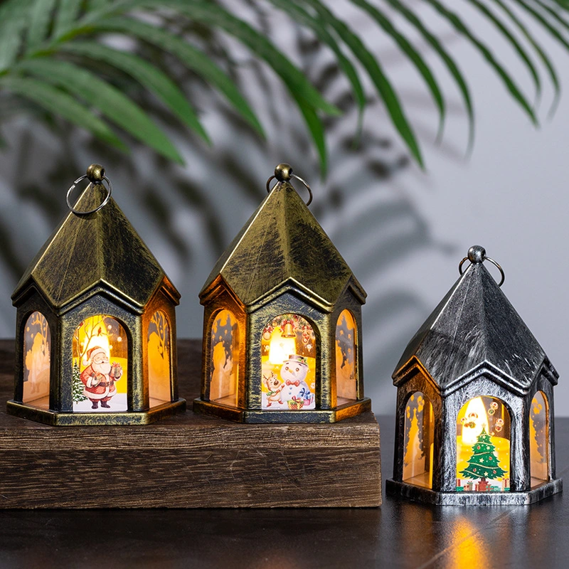 Christmas Decorations Children's Luminous Gift Retro Small Night Lamp Decoration Desktop