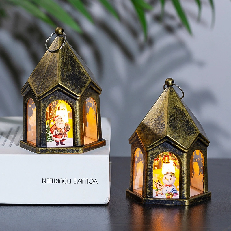 Christmas Decorations Children's Luminous Gift Retro Small Night Lamp Decoration Desktop