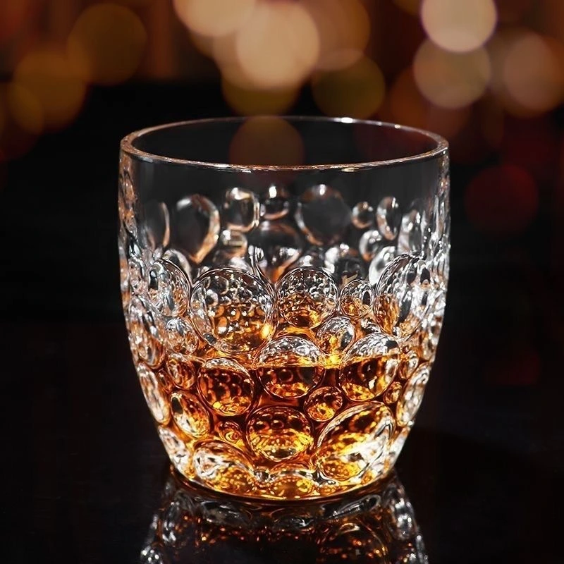 Painted Lead-free Crystal Glass Big Belly Cup Home