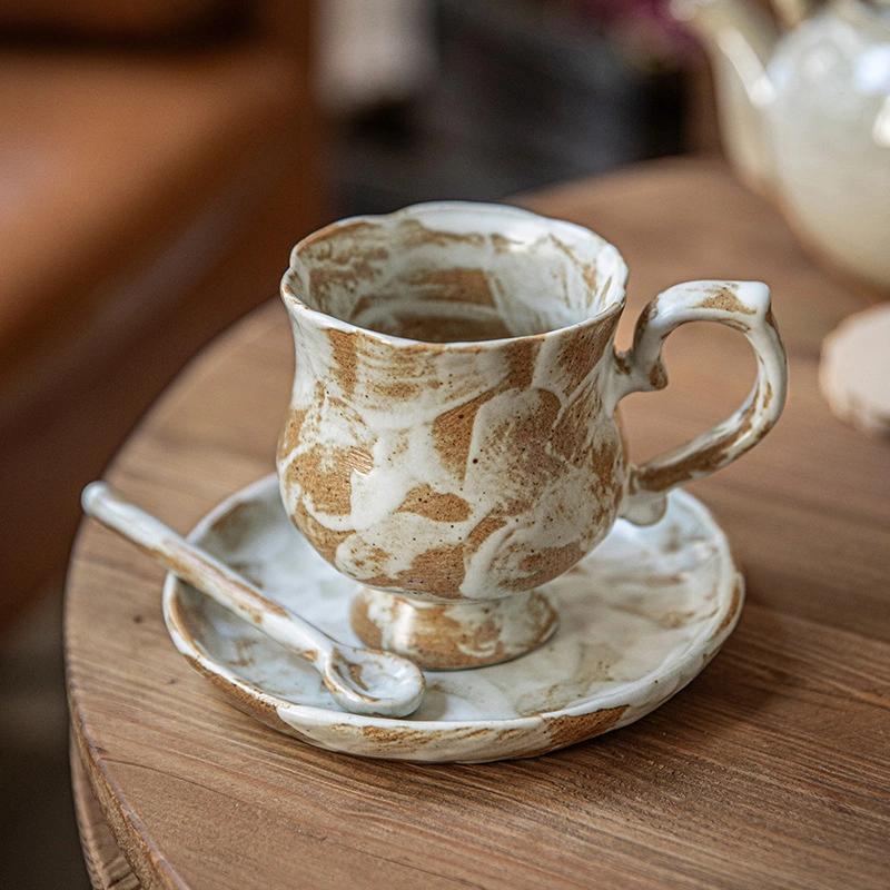 Stoneware Household Niche Coffee Set Suit