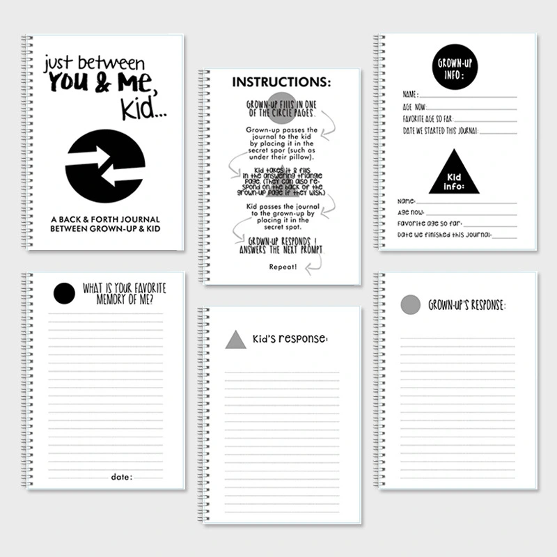 Children's Couple's Love Diary Exchange Notepad