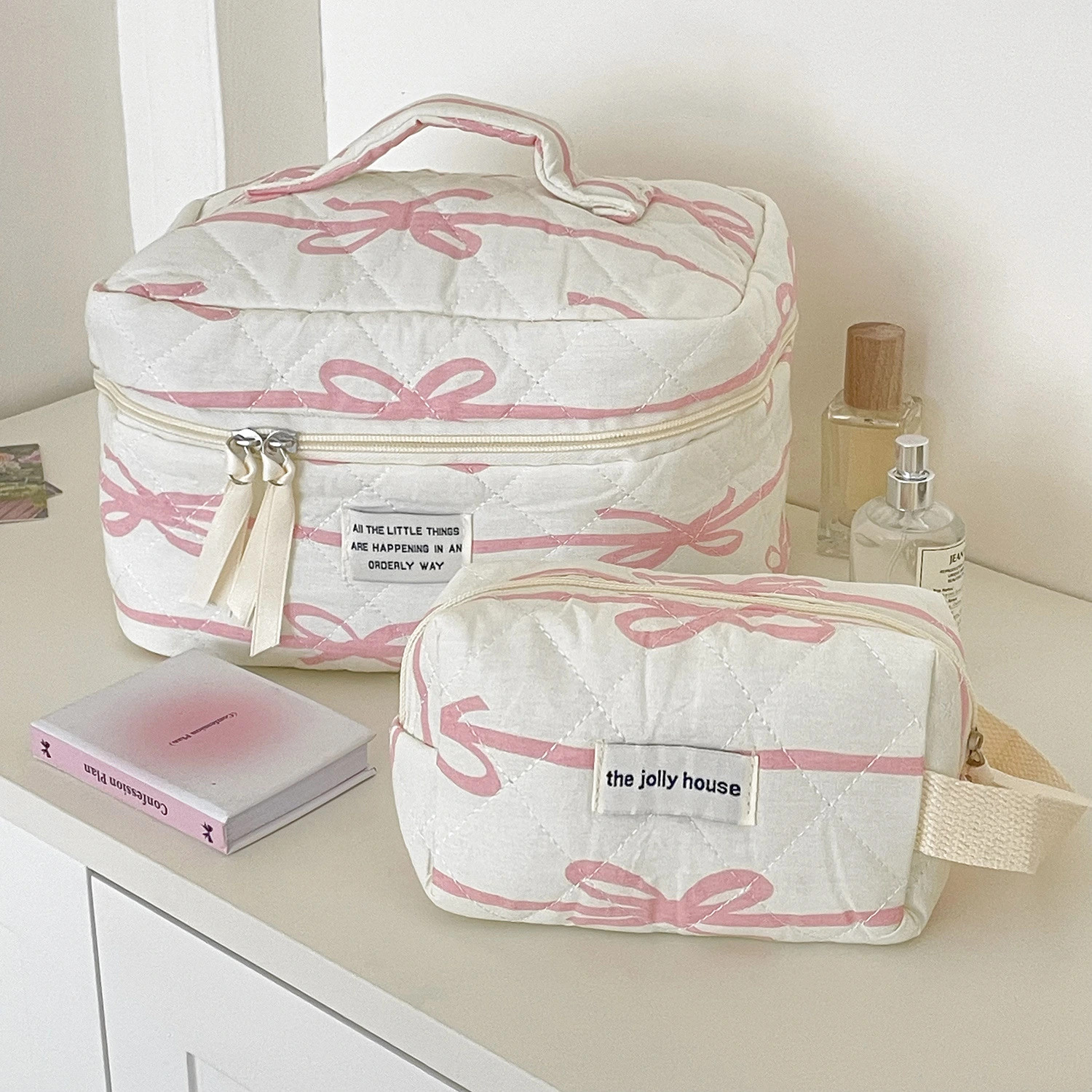 New Horizontal Bow Cosmetic Bag
