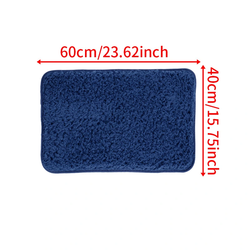 Beautiful Velvet Solid Color Bathroom Non-slip Floor Mat