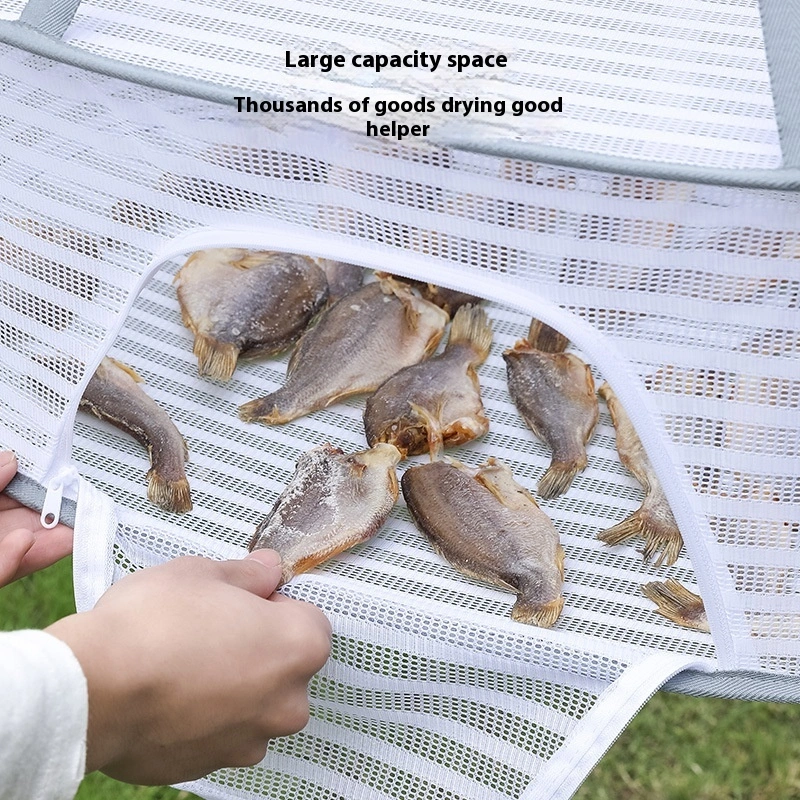 Hanging Network Dry Goods Artifact Fly Cage Foldable Balcony Drying Things