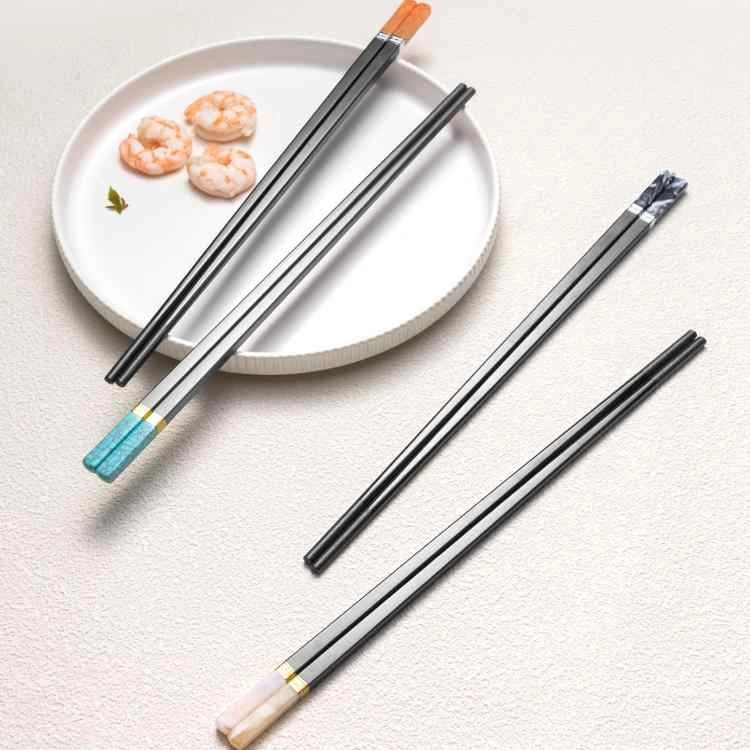 High-end New Chopsticks Household Antibacterial Family Light Luxury High Sense