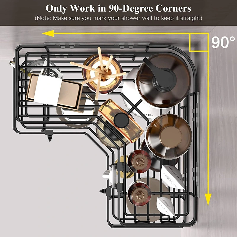 Iron Triangle Bathroom Storage Rack Set