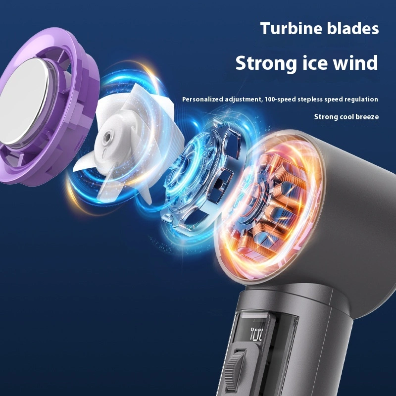 Mini-portable Usb Rechargeable Handheld High-speed Turbo Fan