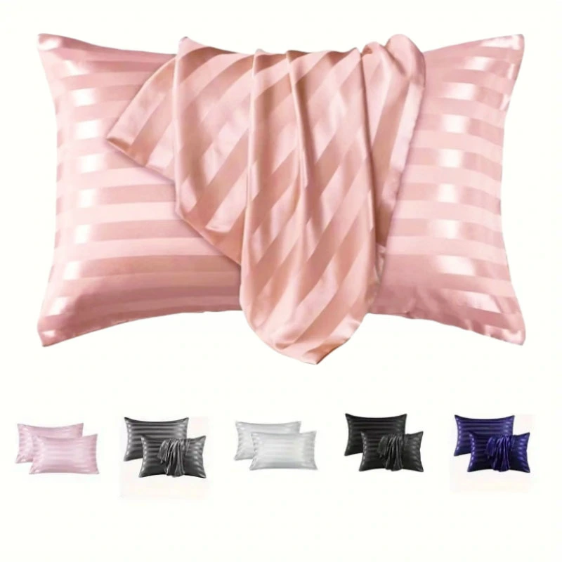 Ca Jacquard Satin Stripe Envelope Pillowcase