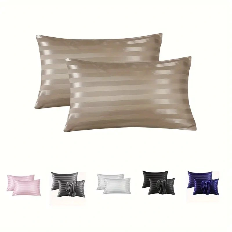 Ca Jacquard Satin Stripe Envelope Pillowcase
