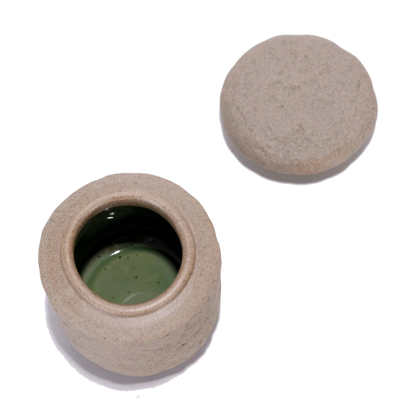 Ceramic Tea Pot Retro Mini Stone Pattern