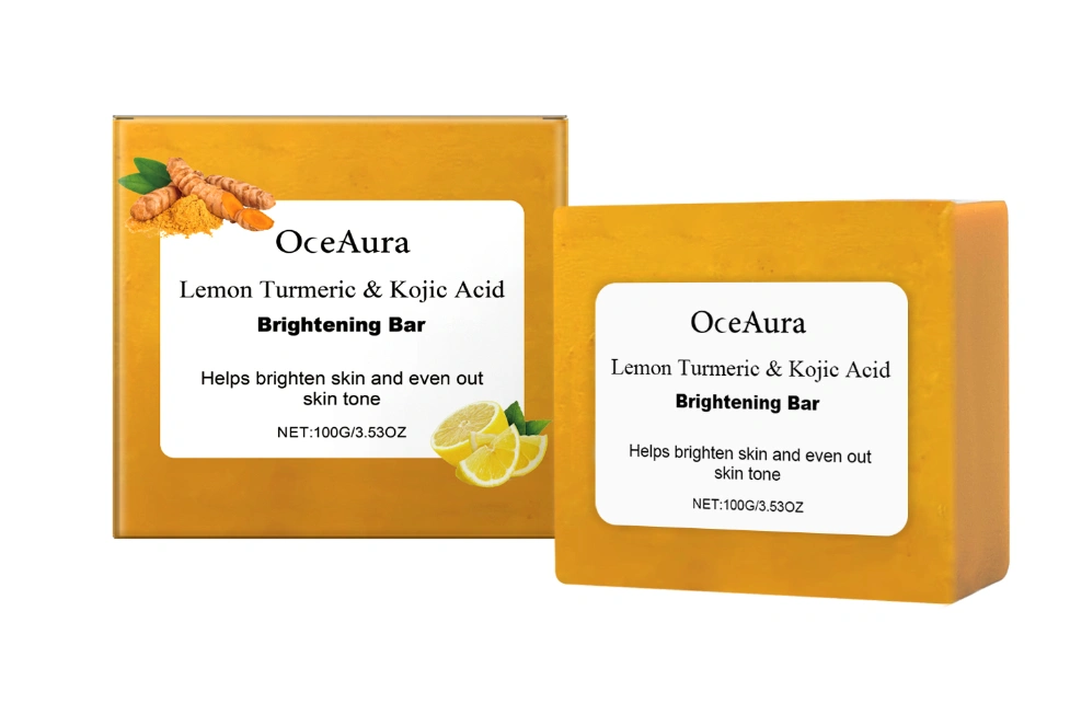 Lemon Ginger Yellow Bright White Soap