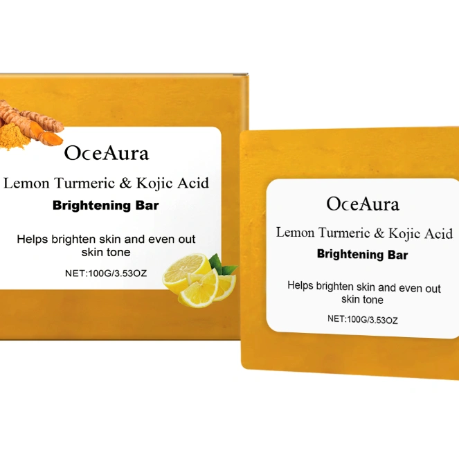 Lemon Ginger Yellow Bright White Soap